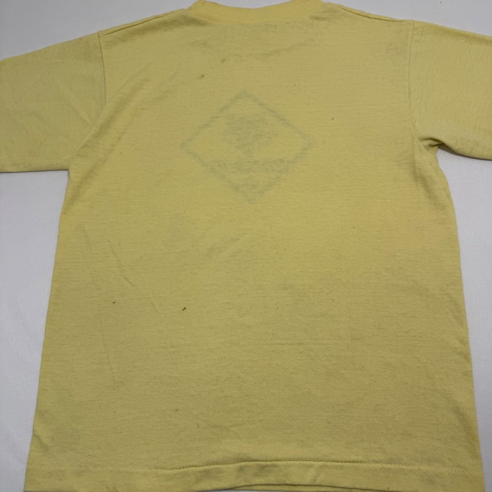 Vintage Cub Scouts Yellow Graphic T-Shirt Kids Medium 10-12 Wolf Logo 50/50 Tee - Picture 6 of 9